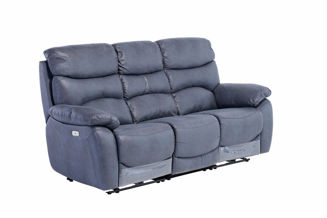 SWINDON ELECTRIC RECLINER 3 SEATER - SLATE BLUE *** NEW *** Recliner supplier 120 