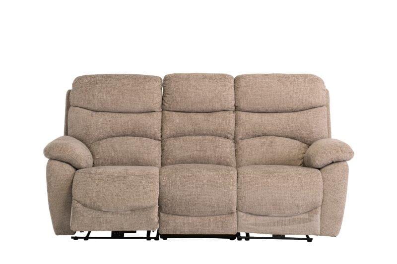 Swindon 3 Seater Electric Recliner Sofas supplier 120 Sand Fabric 