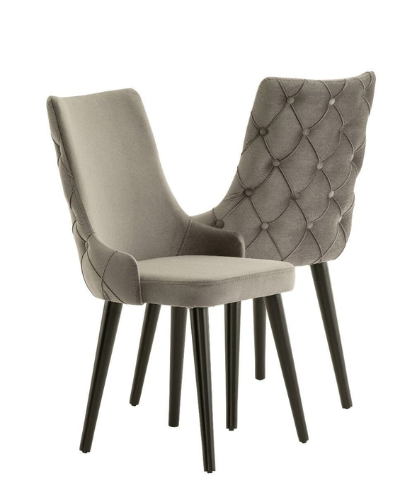 City Chair - Grey Velvet (Set of 2) Accent Chair Derrys 