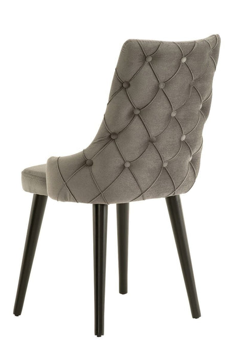 City Chair - Grey Velvet (Set of 2) Accent Chair Derrys 