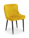 Luxe Velvet Dining Chair - Mustard (2 Per Box) Dining Chairs Julian Bowen V2 