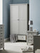 Maine 2 Door Combination Wardrobe - Dove Grey Wardrobe Julian Bowen V2 