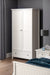 Maine 2 Door Combination Wardrobe - Surf White Wardrobe Julian Bowen V2 