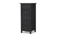 Maine 5 Drawer Tall Chest - Anthracite Chest of Drawers Julian Bowen V2 