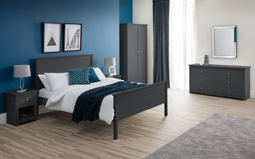 Maine 135Cm Bed Frame - Anthracite Bed Frames Julian Bowen V2 