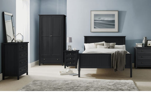 Maine 90Cm Bed Frame - Anthracite Bed Frames Julian Bowen V2 