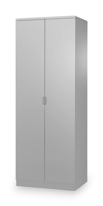 Manhattan 2 Door Wardrobe - Grey Wardrobe Julian Bowen V2 