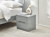 Manhattan 2 Drawer Bedside - Grey Bedside Tables Julian Bowen V2 