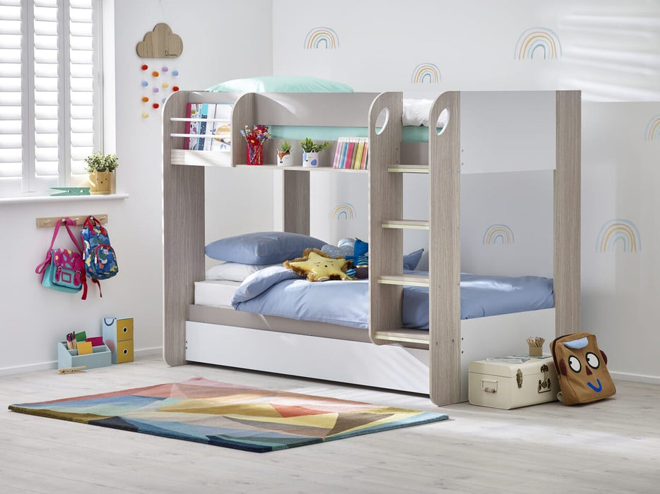 Mars Bunk & Underbed Bunk Bed Taupe Bunk Beds Julian Bowen V2 