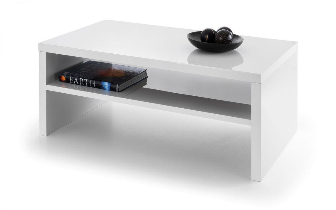 Metro High Gloss Coffee Table - White Coffee Table Julian Bowen V2 