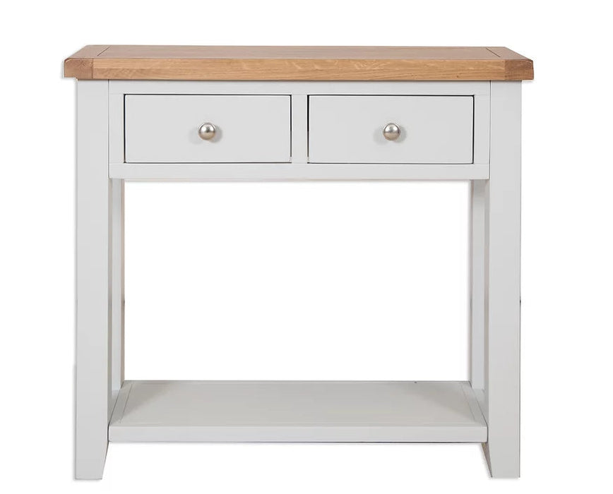 Melbourne French Grey Living 2 Drawer Console Table IFDV2 