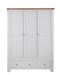 Melbourne French Grey Bedroom 3 Door 2 Drawer Wardrobe IFDV2 