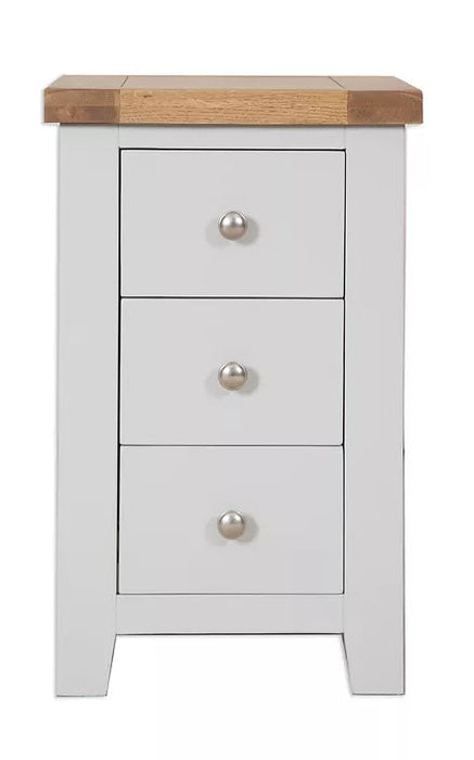 Melbourne French Grey Bedroom 3 Drawer Bedside Cabinet IFDV2 