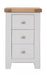 Melbourne French Grey Bedroom 3 Drawer Bedside Cabinet IFDV2 