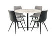 Mia Dining Table + 4 Nuna Chairs - Grey Dining Table Derrys 