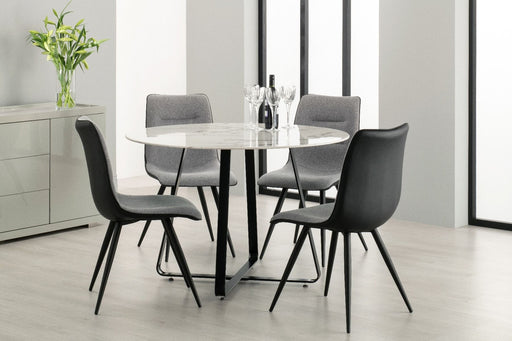 Mia Dining Table + 4 Nuna Chairs - Grey Dining Table Derrys 