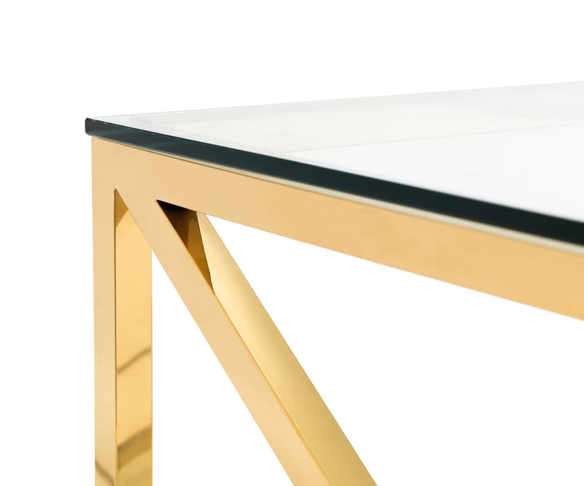 Miami Coffee Table - Gold Coffee Table Julian Bowen V2 