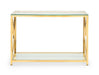 Miami Console Table - Gold Console Table Julian Bowen V2 