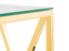 Miami Console Table - Gold Console Table Julian Bowen V2 