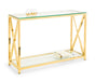 Miami Console Table - Gold Console Table Julian Bowen V2 