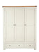 Melbourne Ivory Bedroom 3 Door 2 Drawer Wardrobe IFDV2 