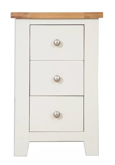 Melbourne Ivory Bedroom 3 Drawer Bedside Cabinet IFDV2 