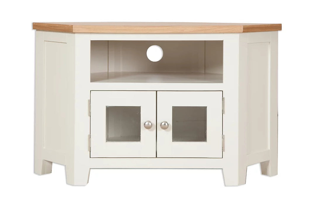 Melbourne Ivory Living Glazed Tv Cabinet IFDV2 