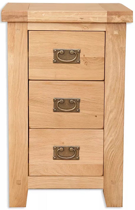 Melbourne Natural Bedroom 3 Drawer Bedside Cabinet IFDV2 