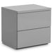 Monaco 2 Drawer Bedside - Grey High Gloss Bedside Tables Julian Bowen V2 