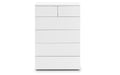 Monaco 4+2 Drawer Chest - White High Gloss Chest of Drawers Julian Bowen V2 