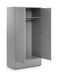 Monaco 2 Door Combination Wardrobe - Grey High Gloss Wardrobe Julian Bowen V2 