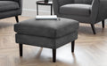 Monza Ottoman In Dark Grey Velvet Ottoman Julian Bowen V2 