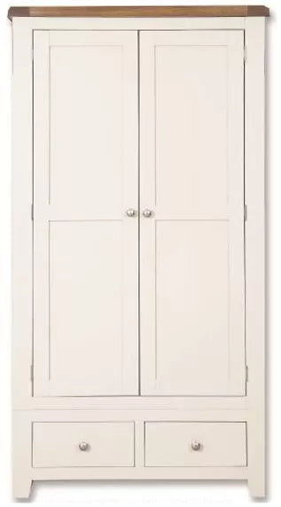 Melbourne White Bedroom 2 Door 2 Drawer Wardrobe IFDV2 