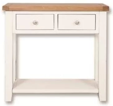 Melbourne White Living 2 Drawer Console Table IFDV2 