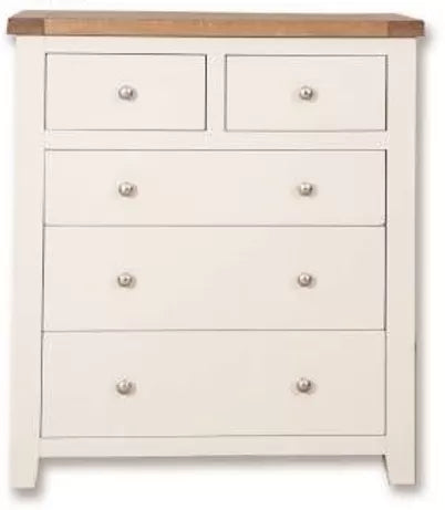 Melbourne White Bedroom 2 Over 3 Chest IFDV2 