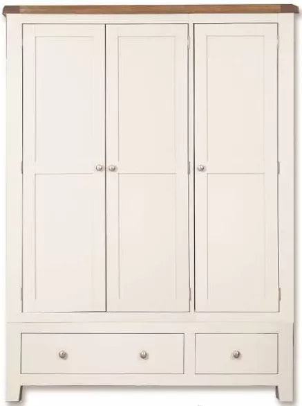 Melbourne White Bedroom 3 Door 2 Drawer Wardrobe IFDV2 