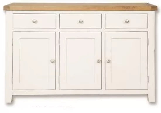 Melbourne White Living 3 Door Sideboard IFDV2 