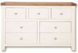 Melbourne White Bedroom 7 Drawer Wide Chest IFDV2 