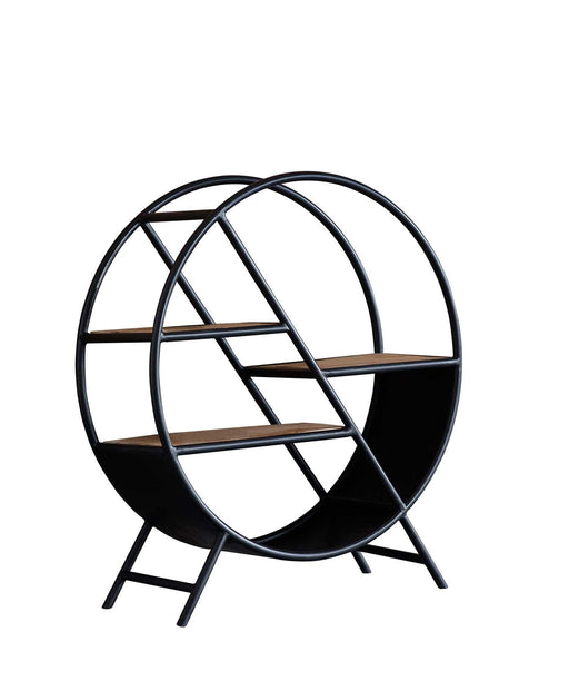 Cosmo Industrial Round Open Bookcase Bookcase IHv2 