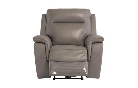 Livorno Leather Electric Recliner Armchair - Grey supplier 120 