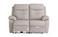 Dublin Leather Electric 2 Seater Recliner - Light Grey supplier 120 