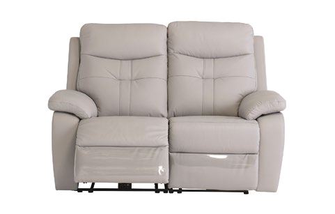 Dublin Leather Electric 2 Seater Recliner - Light Grey supplier 120 