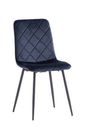 Peru Velvet Dining Chair - Deep Blue supplier 120 