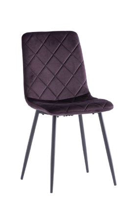 Peru Velvet Dining Chair - Aubergine supplier 120 