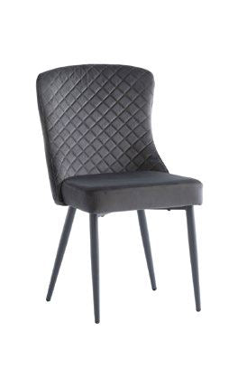 Augusta Velvet Dining Chair - Graphite supplier 120 