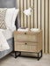 Padstow 2 Drawer Bedside - Oak Bedside Cabinets Julian Bowen V2 