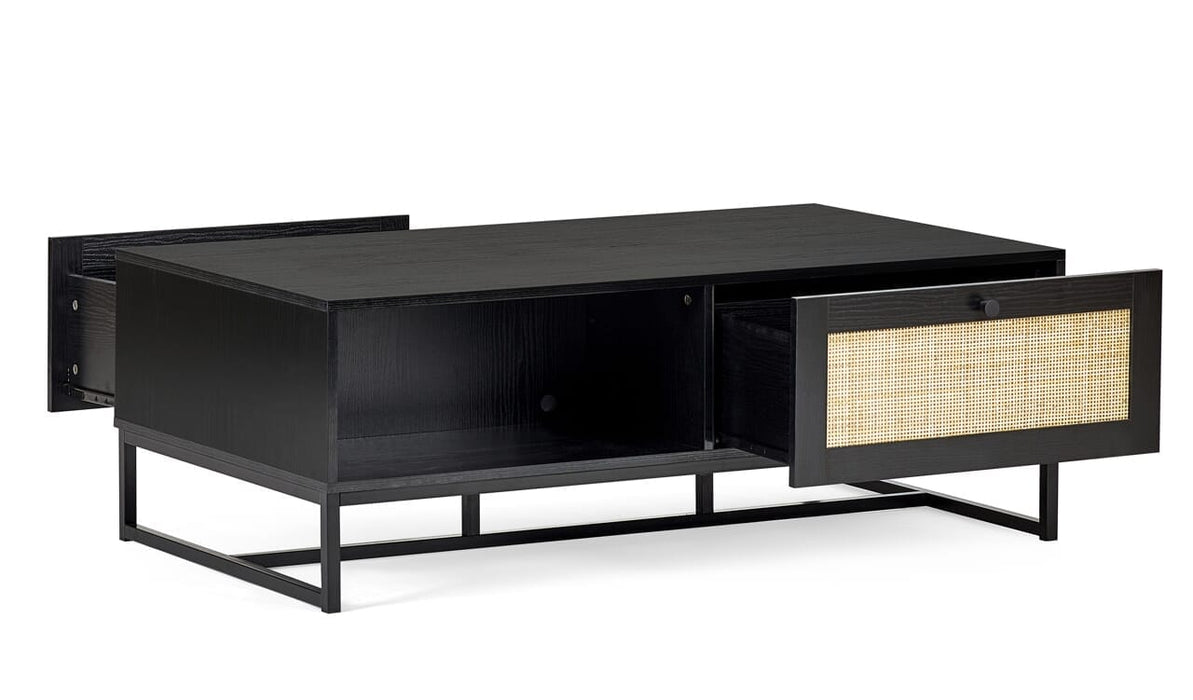 Padstow Coffee Table - Black Coffee Table Julian Bowen V2 