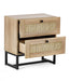 Padstow 2 Drawer Bedside - Oak Bedside Cabinets Julian Bowen V2 