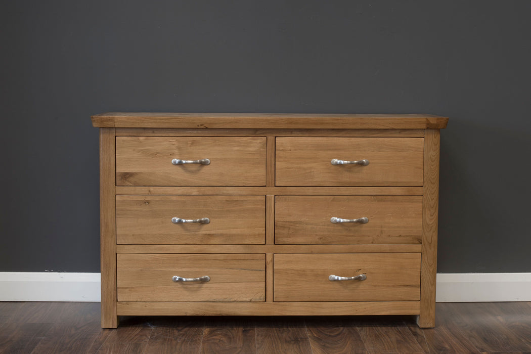 Manhattan Oak Chest of Drawers (6 Drawer) Chest of Drawers HB 