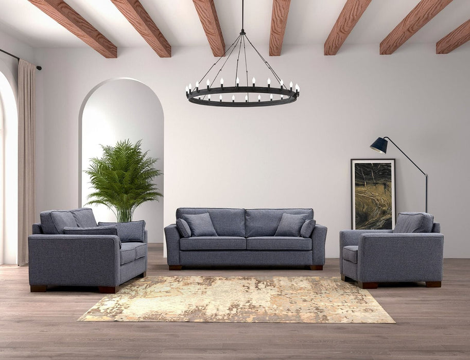 Quebec 3 Seater - Blue Sofas Derrys 